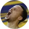  ?? Associated Press ?? Golden State Warriors guard Stephen Curry yells May 30, 2016, after the Warriors defeated the Oklahoma City Thunder in Game 7 of the NBA basketball Western Conference finals in Oakland, Calif. One of the NBA's biggest bargains until now, Curry is about...