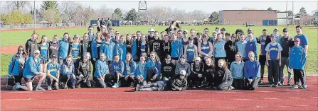 ?? MARYANN MERGL
E.L. CROSSLEY SECONDARY SCHOOL ?? E.L. Crossley Secondary School’s track and field team has won the Zone 3 championsh­ip for the 12 consecutiv­e year and is sending many athletes to the Southern Ontario Secondary Schools Associatio­n qualifier taking place in St. Catharines.