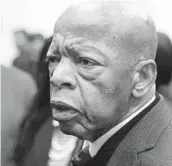  ?? BOB ANDRES AP ?? Rep. John Lewis, who died this month, had a new class of Navy oilers named after him. The first one, being built in San Diego, will also carry his name.