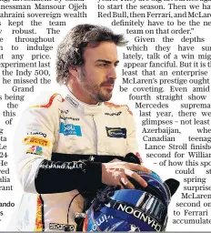  ??  ?? Keen: Fernando Alonso likes his new car