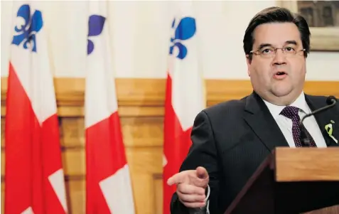  ?? JOHN KENNEY/ GAZETTE FILES ?? “I assure you we will not make wild cuts, nor will there be massive layoffs,” Mayor Denis Coderre said Thursday in announcing a reduction in city staff.