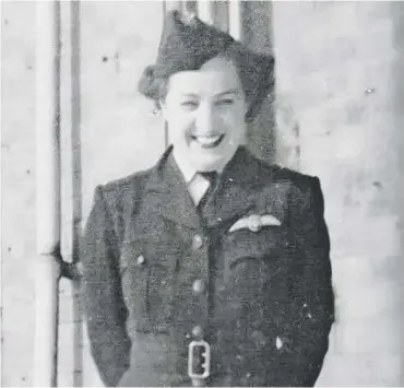  ??  ?? 0 Eleanor Wadsworth flew 22 types of warplanes, including 132 Spitfires