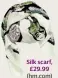  ??  ?? Silk scarf, £29.99 (hm.com)