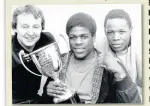  ??  ?? 1981: Wins ABA A light-middleweig­htli ht iddl i ht titl title