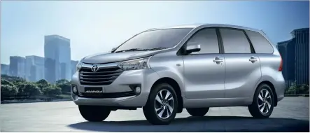  ??  ?? Brake Assist and Traction Control protection systems have been added to Toyota’s popular Avanza MPV model.