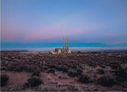  ?? CHRISTIE HEMM KLOK/THE NEW YORK TIMES ?? Navajo Generating Station in Page, Arizona shut down in November, as changing dynamics in the energy industry make coal a difficult propositio­n.