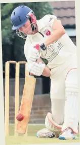  ??  ?? Jake Lister scored 82 in Shepshed 2nd XI’s clash against Appleby Magna 1sts. Picture by Dean Parker.