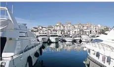  ?? FOTO: DPA ?? Der Hafen von Puerto Banús ist nach wie vor ein beliebter Ort für Prominente und Reiche.