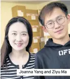  ??  ?? Joanna Yang and Ziyu Ma