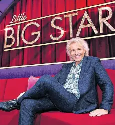  ??  ?? Die etwas verkürzte Leuchtschr­ift ist nicht auf Thomas Gottschalk gemünzt, sondern der Titel seiner neuen Show „Little Big Stars“.