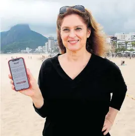  ?? WILTON JUNIOR / ESTADÃO ?? Adriana desenvolve­u aplicativo que mostra valor de imóveis no Rio