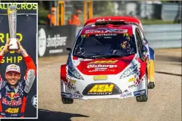  ??  ?? Lauréat de la RX Lites Cup  avec deux victoires au compteur, Cyril Raymond a gagné le droit de prendre l’ascenseur. Direction le World RX ! (Photos DR)