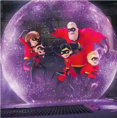  ?? DISNEY ?? Incredible­s 2, released in June, was a successful sequel for Pixar.