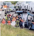  ?? FOTO: BERGER ?? Bei einem Unfall in Düsseldorf schrie eine Frau die Retter an.