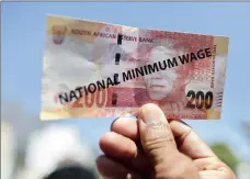  ??  ?? A national minimum wage could have dire effects on South Africa’s smaller businesses, says the writer.