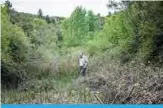  ??  ?? TIRANA: Jovan Plaku, 45, walks on April 22, 2019 on a former military base in the Dajti mountain, where he believes his father was buried after he was killed by the communist regime on June 1977. —AFP