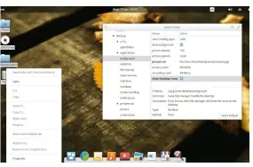  ??  ?? Elementary’s lack of option for enabling icons on desktop isn’t a bug, but seek and a solution ye shall find