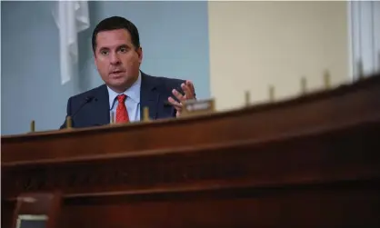  ?? Photograph: Reuters ?? Devin Nunes during a House intelligen­ce committee hearing.