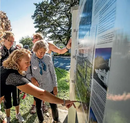  ?? PHOTO: BRADEN FASTIER/ FAIRFAX NZ ?? The Seymour Avenue heritage district was officially opened on Saturday.