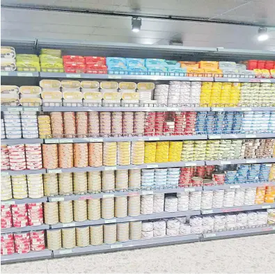  ?? Picture: SUPPLIED ?? The Brunswick Tuna products sold at Extra Supermarke­t in Laucala Beach, Nasinu.