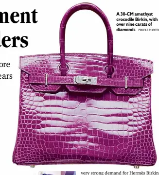 Hermes Amethyst Purple Crocodile Birkin 35 Bag