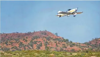  ??  ?? Take-off on leg four from Mt Isa.