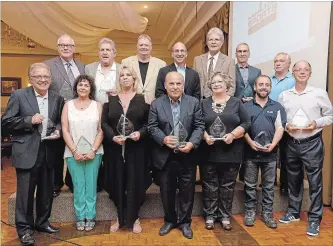  ?? CATHIE COWARD THE HAMILTON SPECTATOR ?? Members and family of the 1965 Stoney Creek Optimists Baseball Team that went to the Little League World Series. They are the only Canadian team to make it to the Little League World Series in Williamspo­rt, Pa.