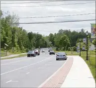  ?? H John Voorhees III / Hearst Connecticu­t Media file photo ?? Phase three of the Brookfield four corners project will extend the sidewalk down Federal Road where it will then turn into Old Route 7 and end at Laurel Hill Road.