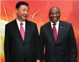  ??  ?? President Xi Jingping and President Cyril Ramaphosa co-chaired the two day Beijing Summit of the Forum on China Africa Cooperatio­n (FOCAC).