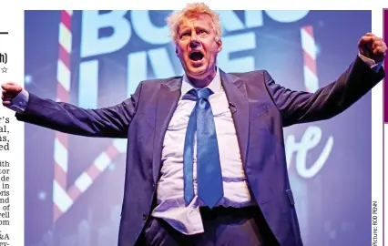  ?? ?? Vote winner: Will Barton as the outgoing Prime Minister in satire Boris Live At Five