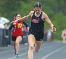  ?? ?? Dani Prunzik anchored Upper St. Clair’s 4x400-meter relay team that won the gold medal.