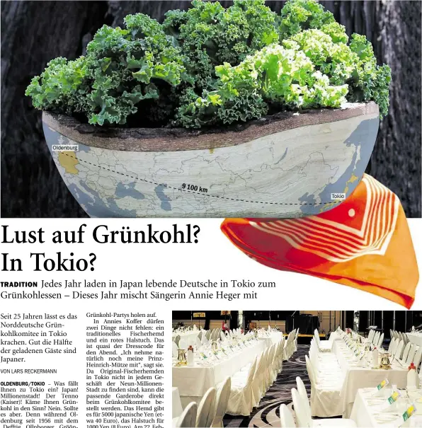  ?? BILD: RICO BILD: GRÜNKOHL-KOMITEE TOKYO ?? Gr nkohl Die Ruhe vor dem Grünkohl
