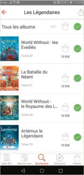  ??  ?? ... sa collection et ses listes d’envie, et même commander des ouvrages chez des libraires partenaire­s. Pour bénéficier de toutes les fonctions, la version payante Infinity (3,49 €/mois ou 29,99 €/an) est nécessaire.