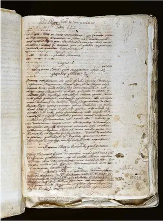  ?? Fotos Universida­de de Lisboa ?? Manuscrito do texto ‘Clavis Prophetaru­m’, descoberto após 300 anos