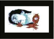  ??  ?? » [C64] Frankenste­in upped the gore content and included small animations.