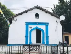  ??  ?? La iglesia católica fue construida en ese lugar en honor a su patrono San Sebastián.