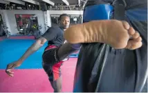  ?? Photo / Brett Phibbs ?? Israel Adesanya fights Robert Whittaker next week.