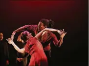  ?? AUDREY INGRAM CONTRIBUTE­D/ ?? “The Bench: Journey Into Love” opens Dayton Contempora­ry Dance Company’s 50th anniversar­y season Oct. 6-7 at the Victoria Theatre.