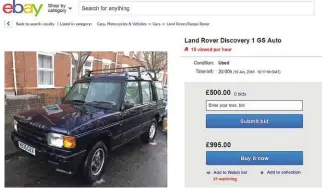  ??  ?? Decent Discovery Is can be found for less than a grand and running costs are low