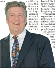  ??  ?? Stephen Fry’s stance has been applauded by Jewish gays and lesbians in the UK