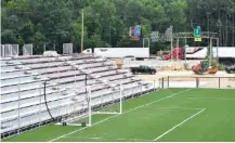  ?? STAFF PHOTO BY PATRICK MACCOON ?? Interstate 75 is seen in East Ridge from the Red Wolves soccer team’s CHI Memorial Stadium.