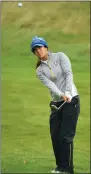  ??  ?? Spain’s Azahara Munoz is playing in her fourth Solheim Cup