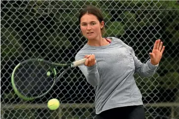  ??  ?? Having the likes of Shaylee Syme as a genuine No 1 tennis player for Southland means the other division-one players are better suited in their positions to compete for wins, writes Nathan Burdon.