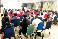  ??  ?? PARA perwakilan yang menghadiri seminar kesihatan berkenaan