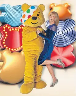  ?? Picture: BBC Scotland. ?? Pudsey and presenter Jackie Bird.