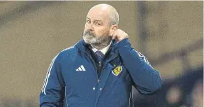  ?? ?? Scotland’s Steve Clarke has had to calm some fans after losing 1-0 to Northern Ireland