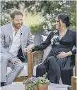  ??  ?? Prince Harry and Meghan Markle during the interview.