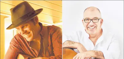  ?? SUBMITTED PHOTO ?? Canadian songwriter­s Dave Gunning, left, and James Keelaghan will perform a show at Harbourvie­w Theatre in Summerside on Jan. 12 at 7:30 p.m. The stop is part of their Maritime tour.