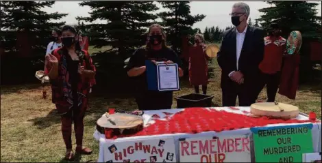  ?? CITIZEN PHOTO BY HANNA PETERSEN ?? Prince George officially proclaimed May 5 as a Day of Awareness for Missing and Murdered Indigenous Women, Girls and Two Spirit People.