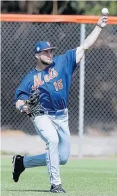  ?? JOHN BAZEMORE/AP ?? Tim Tebow will make his Grapefruit League debut Wednesday when the Mets face the Red Sox.
